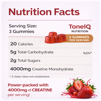 Strawberry Creatine Gummies (60 Servings)
